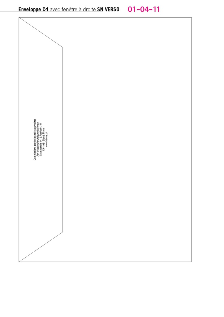 01-04-11 Enveloppes C4 CPP-PBK prontfix avec fenêtre